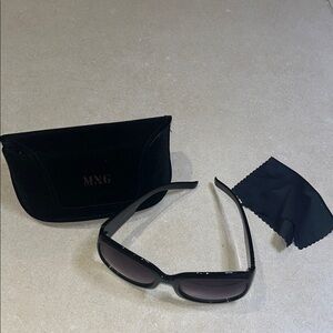 Mango Black Sunglasses Modern Design- new without tags